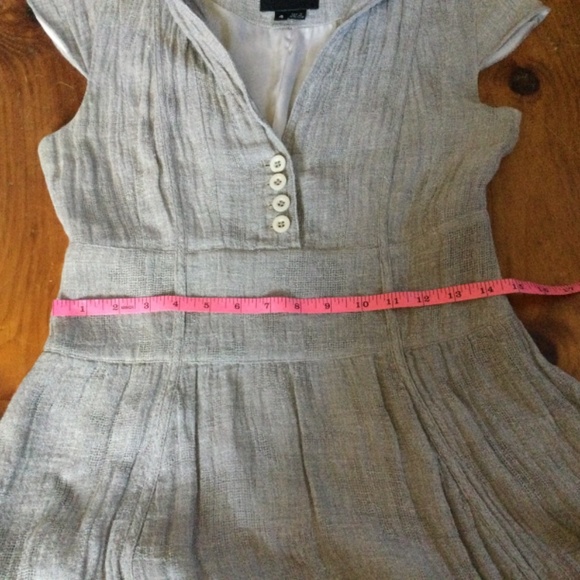 Linen Gauze Dress by Identify Tan in color size 4 - Picture 12 of 14